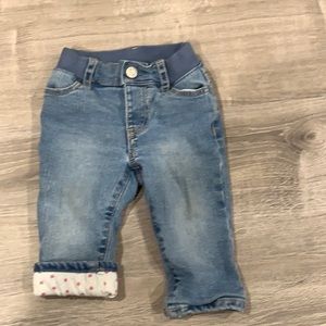 Baby gap flannel lined jeans.